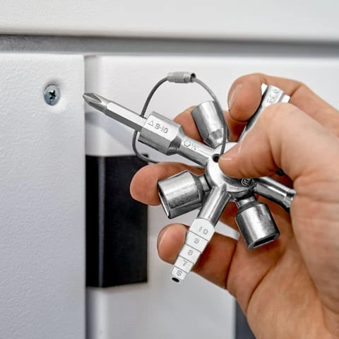 Knipex TwinKey Control Cabinet Key For All Standard Cabinets & Shut-Off Systems - Image 11