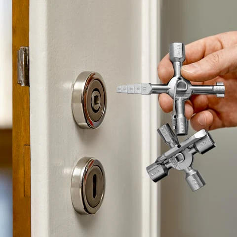 Knipex TwinKey Control Cabinet Key For All Standard Cabinets & Shut-Off Systems - Image 16