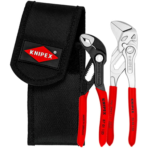 Knipex 2 pc. Mini Pliers Set w/ Belt Pouch (86 03 150 & 87 01 125)