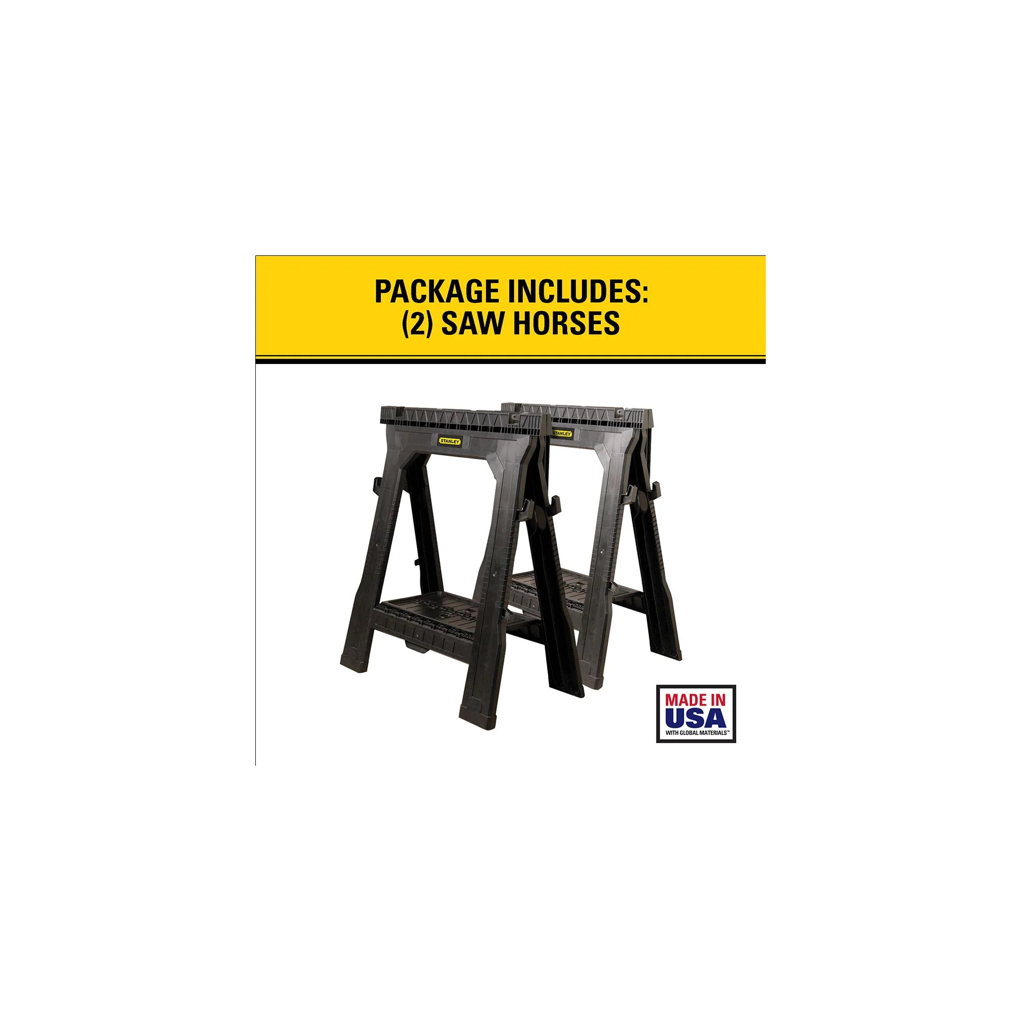 Stanley Folding Sawhorse Twin Pack - Image 11