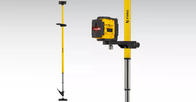 Stabila LT30 12ft Telescopic Laser Pole w/ Bracket - Image 2
