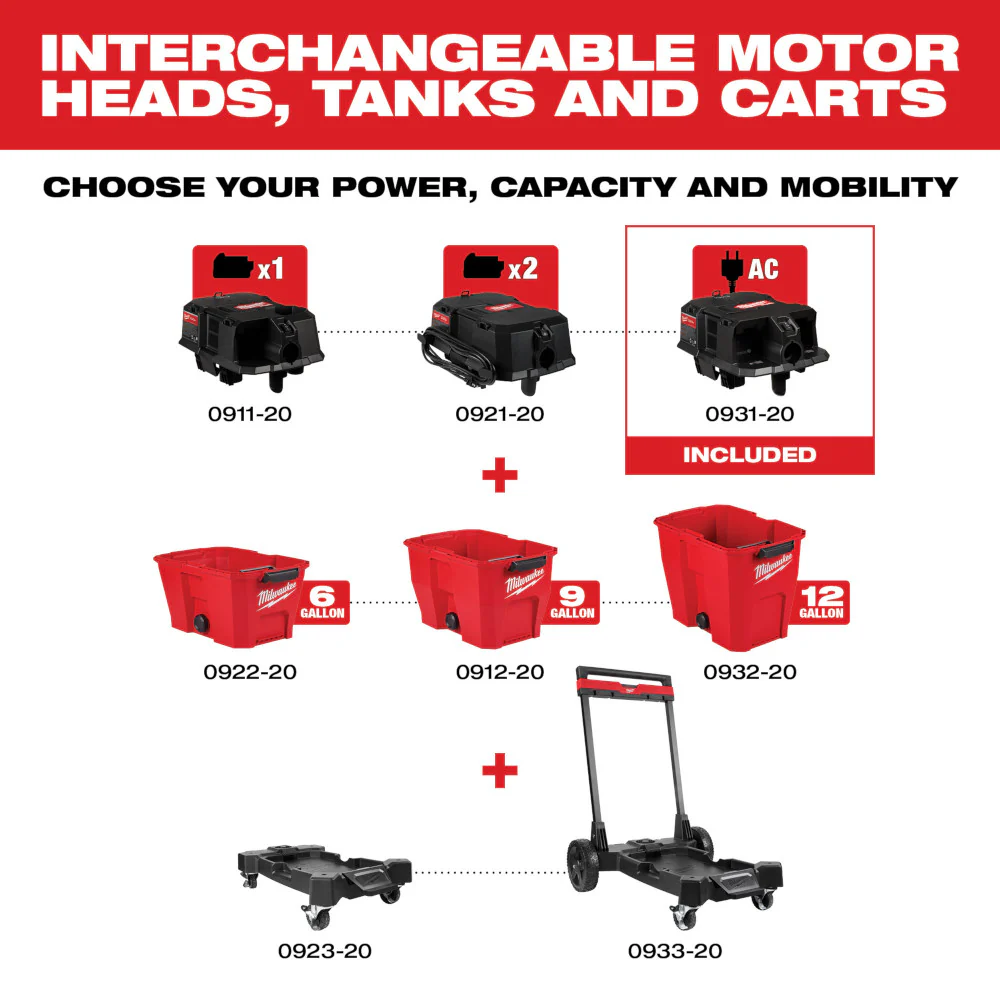 Milwaukee 6.5 Peak HP Wet/Dry Vacuum Motor Head - Image 4