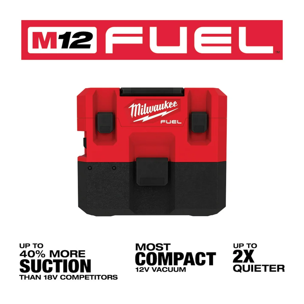 Milwaukee M12 FUEL Cordless 1.6 Gallon Wet/Dry Vacuum - Tool Only - Image 3