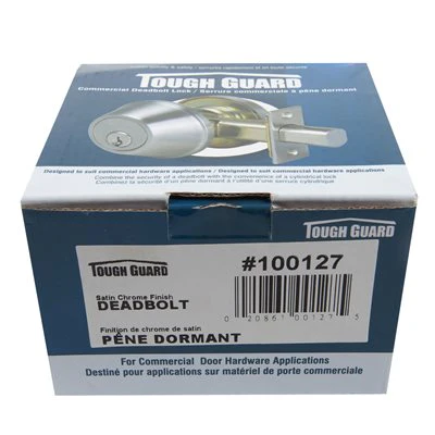 Deadbolt Single Cylinder Satin Chrome (Commercial) - Image 3