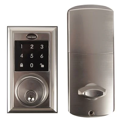 Square Electronic Deadbolt Satin Nickel