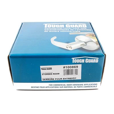 Door Lock Lever Set Storeroom Satin Chrome (Commercial) Curved Handle - Image 4
