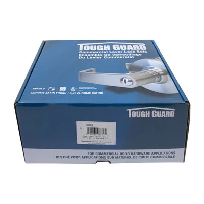 Door Lock Lever Set Entry Satin Chrome (Commercial) Bent Handle - Image 3