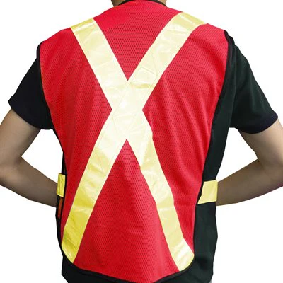 5-Point Tear-Away Safety Vest Hi-Vis Orange (OSFA) - Image 3
