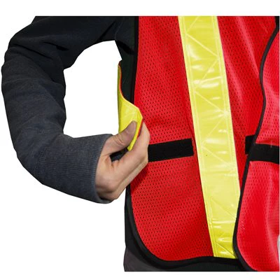 5-Point Tear-Away Safety Vest Hi-Vis Orange (OSFA) - Image 4