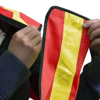 5-Point Tear-Away Safety Vest Hi-Vis Orange (OSFA) - Image 5