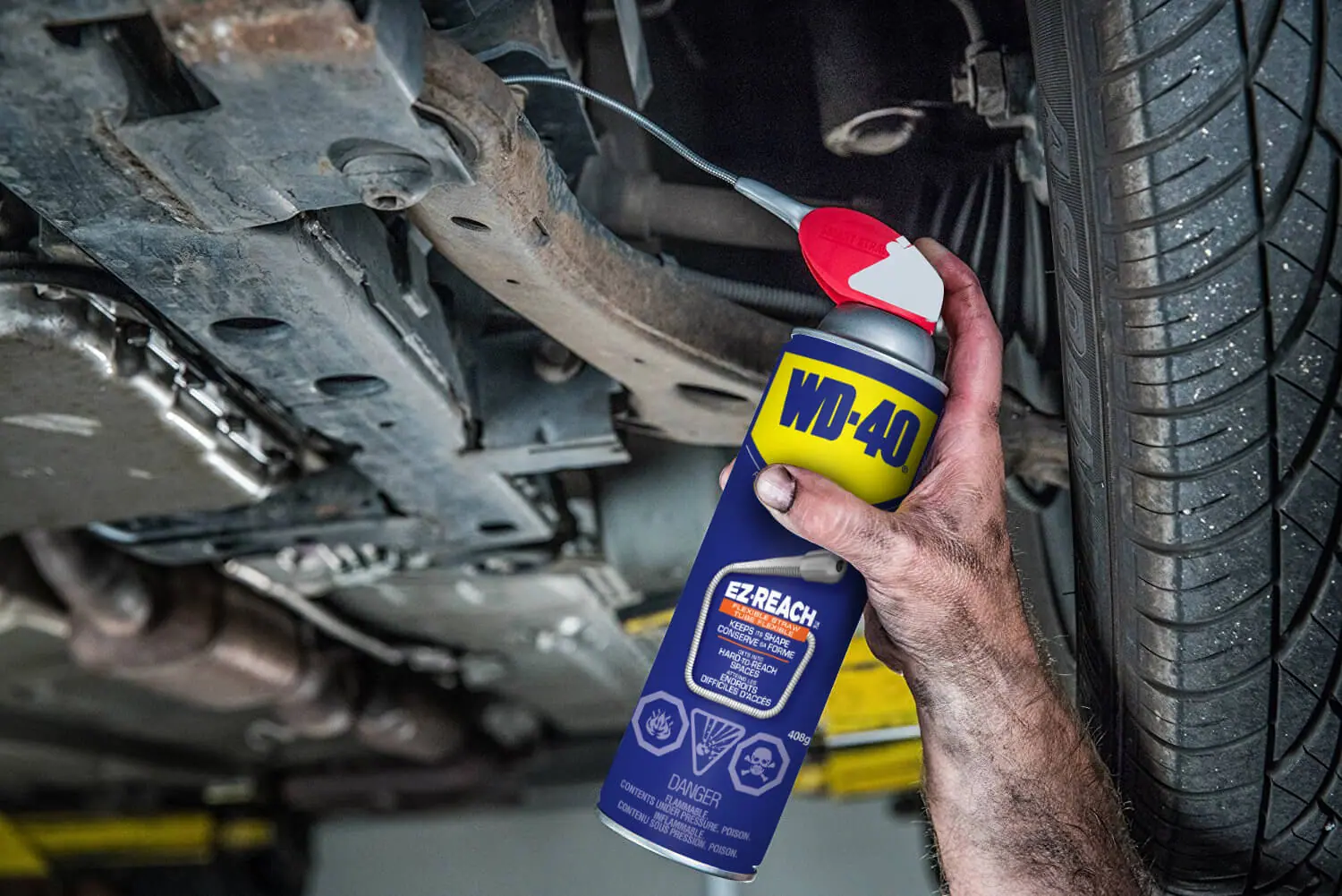 WD-40® EZ-Reach Multi-Use Lubricant w/ Smart Straw - 408g - Image 4