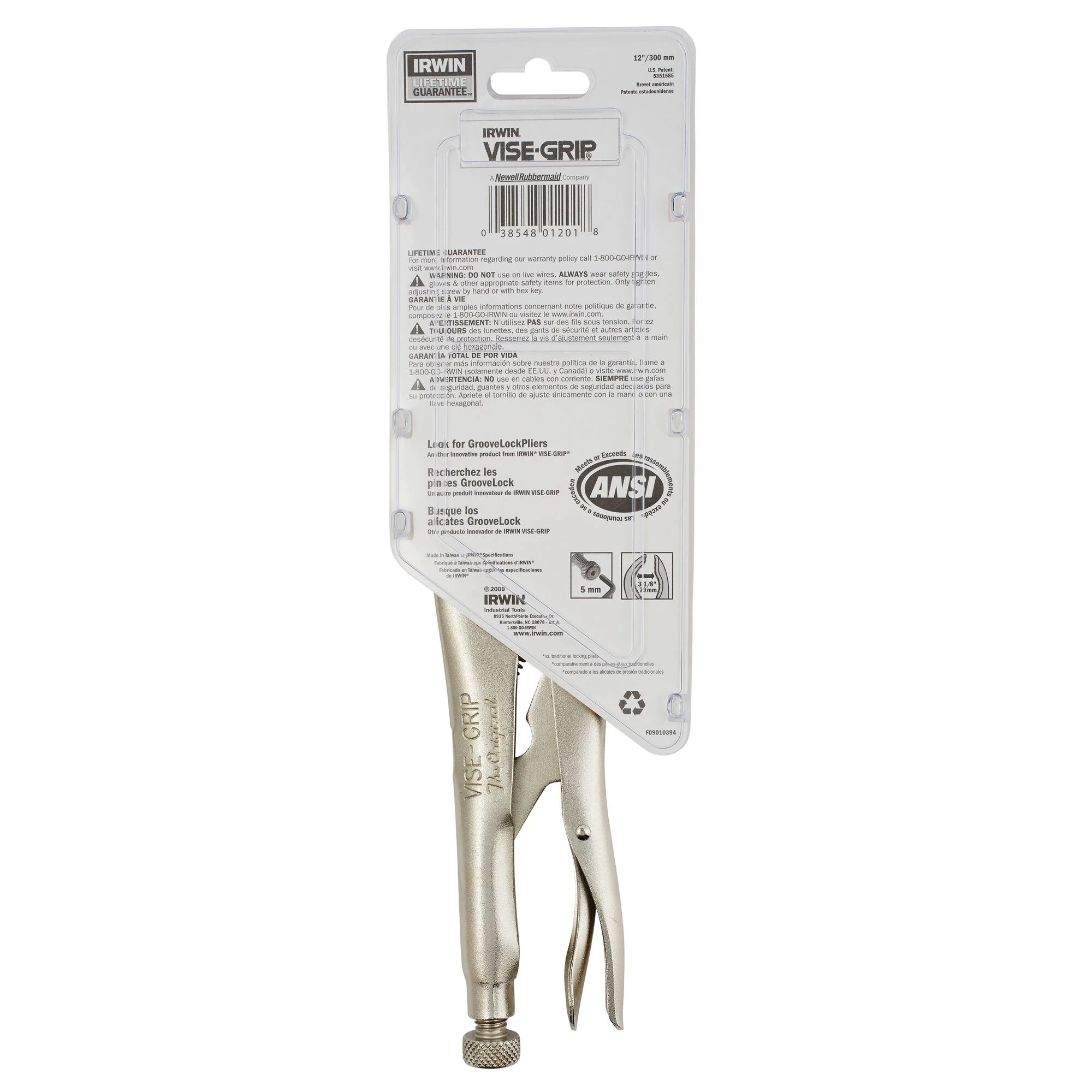 Irwin Vise-Grip 12" Large Jaw Locking Pliers - Image 2