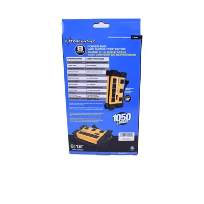6ft 8-Outlet Power Bar w/ Steel Housing - Image 4