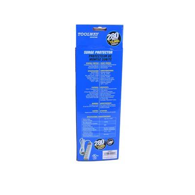 6ft 6-Outlet Power Bar w/ Surge Protection - Image 5