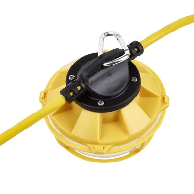 Industrial 60W LED String Work Light Set 5-Head SJTW 16/3 - 50ft - Image 4