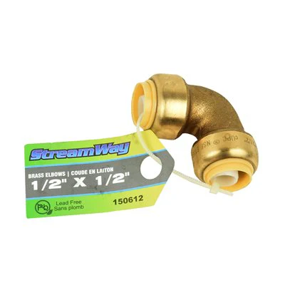 Push-Fit Lead Free Elbow - 1/2" x 1/2" - Image 2