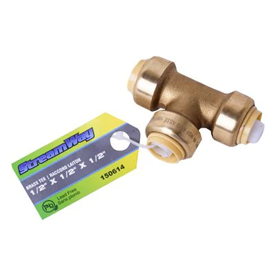 Push-Fit Lead Free Tee - 1/2" x 1/2"x 1/2" - Image 2