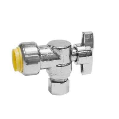 Push-Fit Lead Free Angle Stop - 1/2" x 3/8"