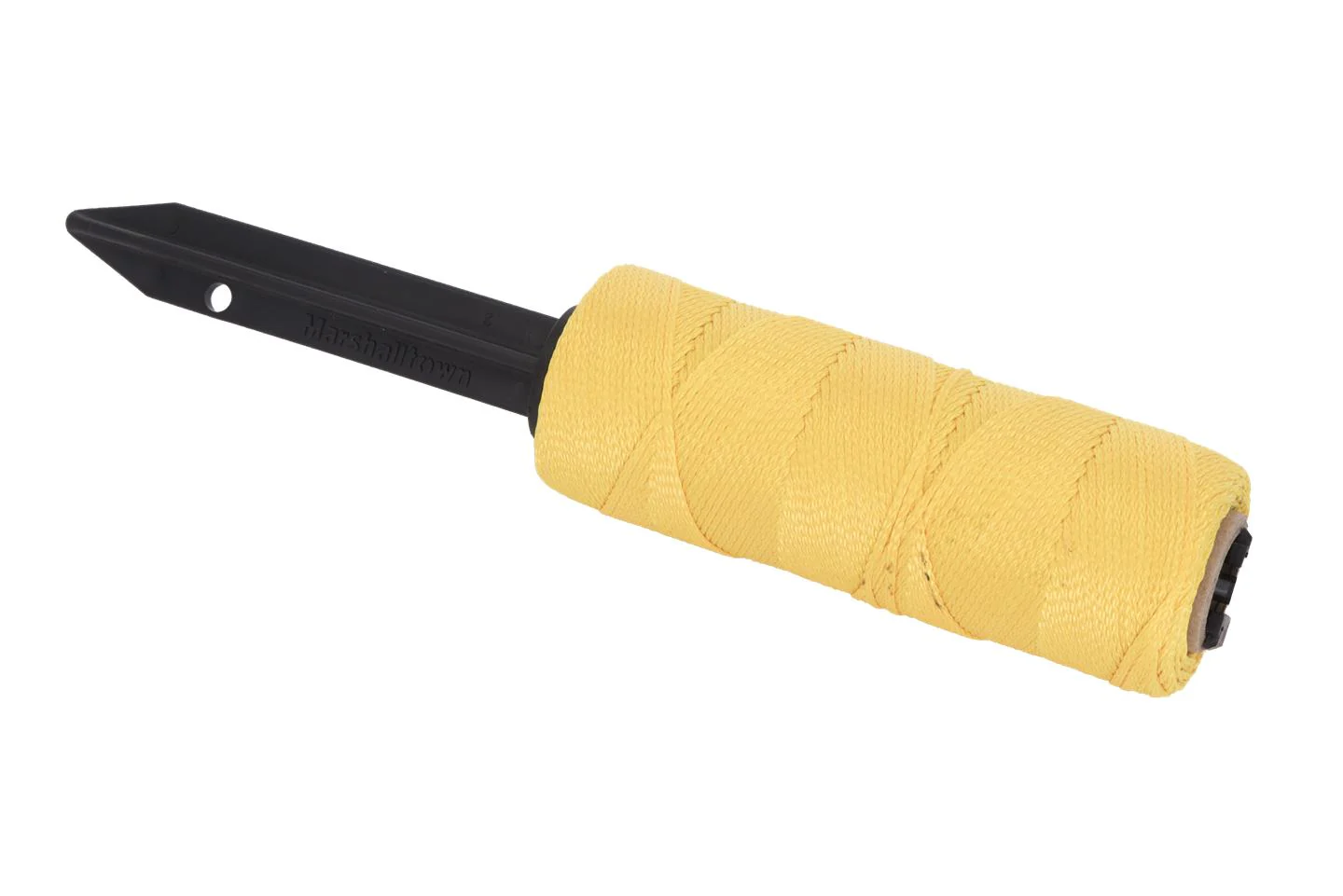 Marshalltown Refillable Stake Mason's Line Winder w/ 500ft #18 Yellow Braided Line - Image 2