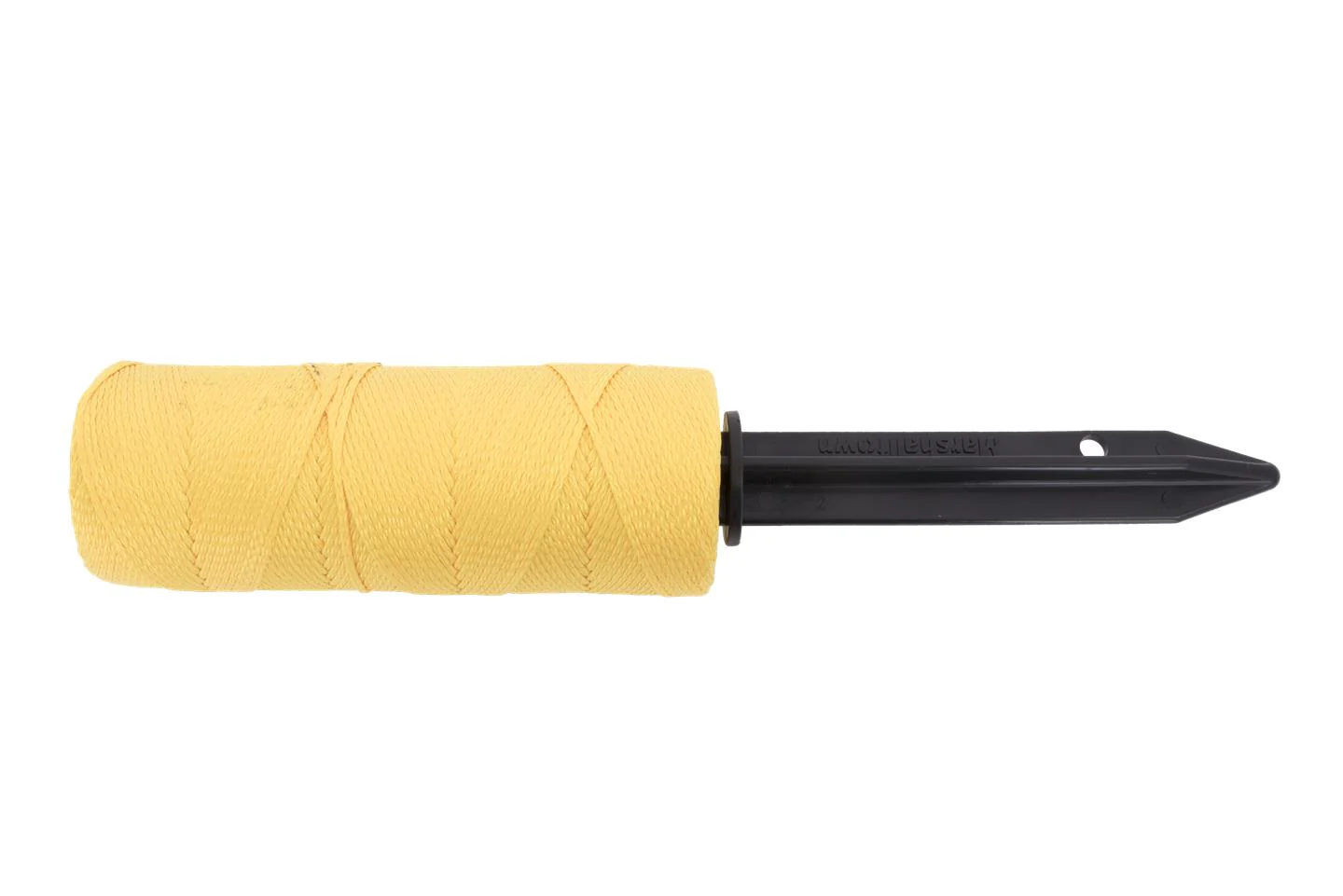 Marshalltown Refillable Stake Mason's Line Winder w/ 500ft #18 Yellow Braided Line - Image 3