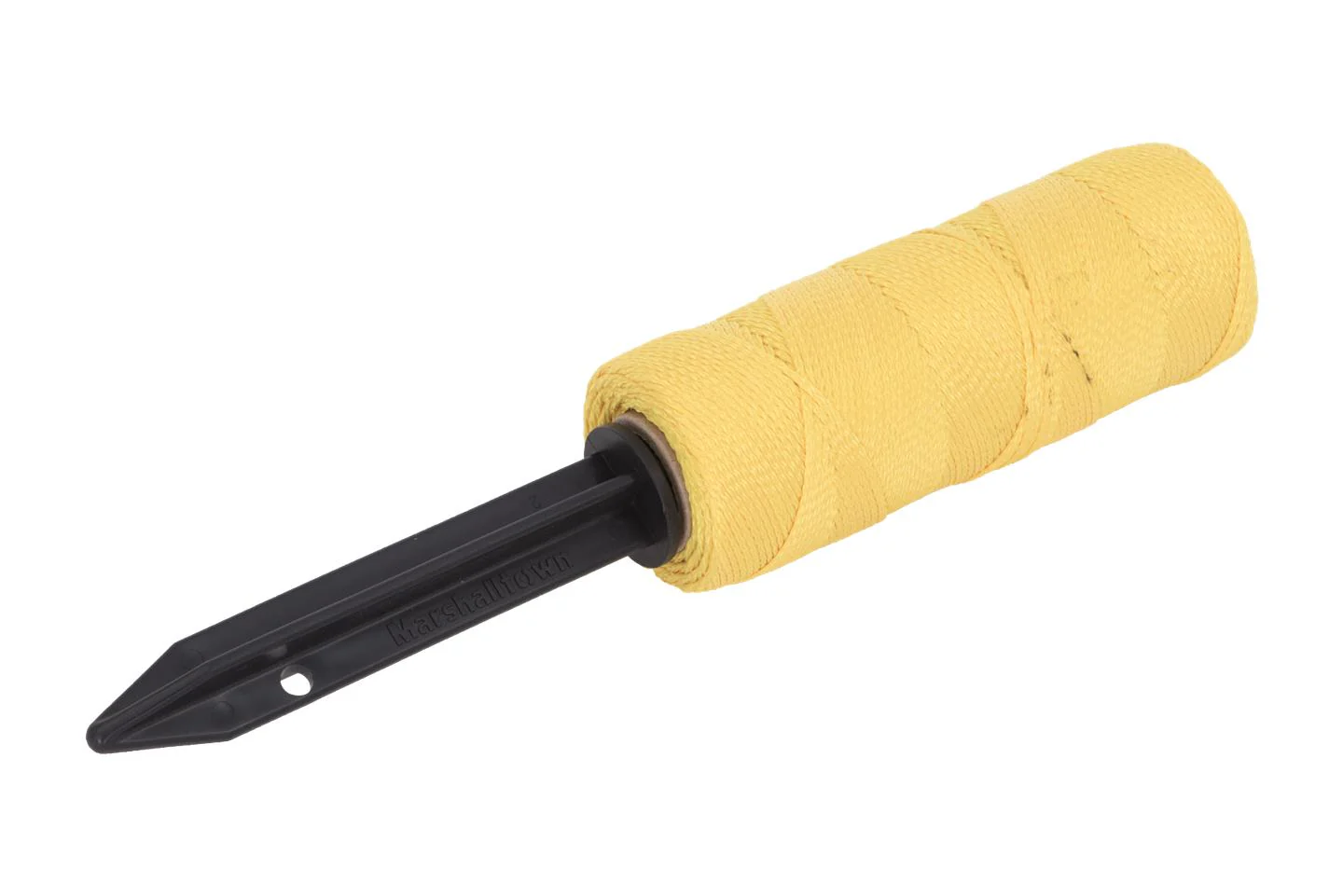 Marshalltown Refillable Stake Mason's Line Winder w/ 500ft #18 Yellow Braided Line - Image 4