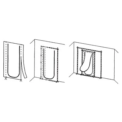 Dust Barrier Zippered Door - 220cm x 112cm - Image 3