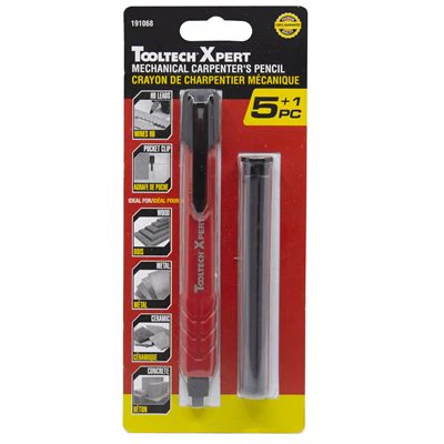 Tooltech Mechanical Carpenter's Pencil w/ 5 Refills - Image 4