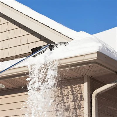 ProYard Snow Roof Rake 25" Blade w/ Telescopic Extension To 21ft - Image 3