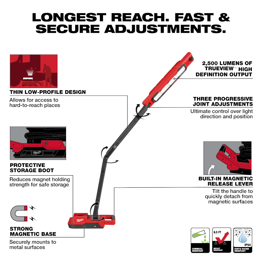 Milwaukee M18™ Magnetic Extendable Boom Light - Image 2