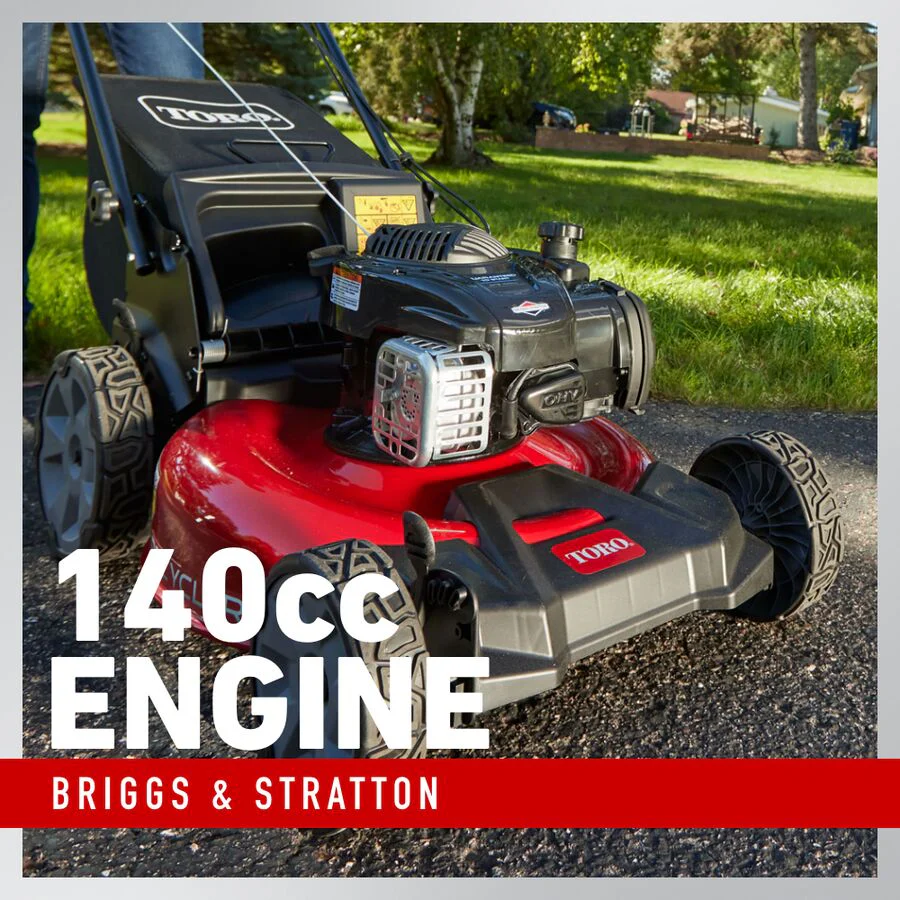 Toro 21" Recycler High Wheel Push Gas Lawn Mower (140.0 cc) - Image 2