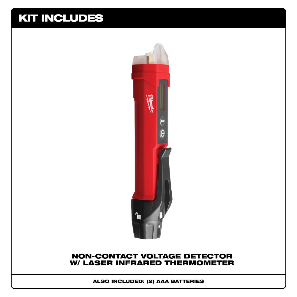 Milwaukee Non-Contact Voltage Detector w/ Laser Infrared Thermometer - Image 2