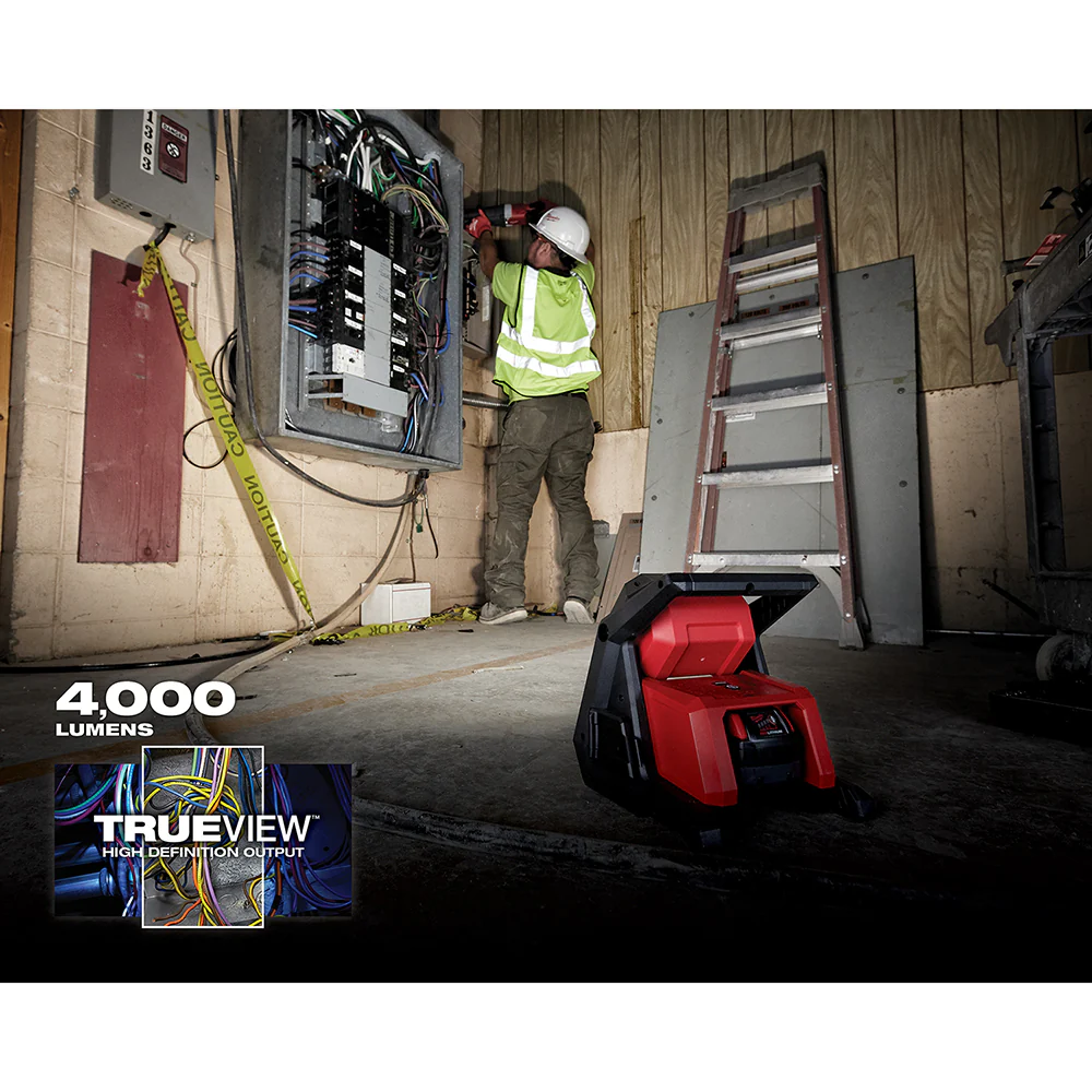 Milwaukee M18 Cordless ROVER Dual Power Flood Light - Tool Only - Image 4
