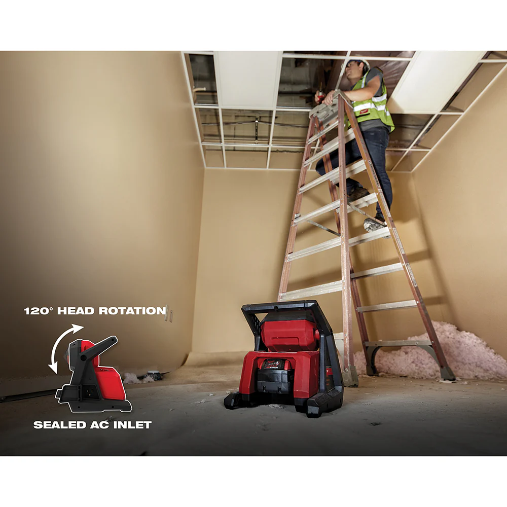 Milwaukee M18 Cordless ROVER Dual Power Flood Light - Tool Only - Image 5