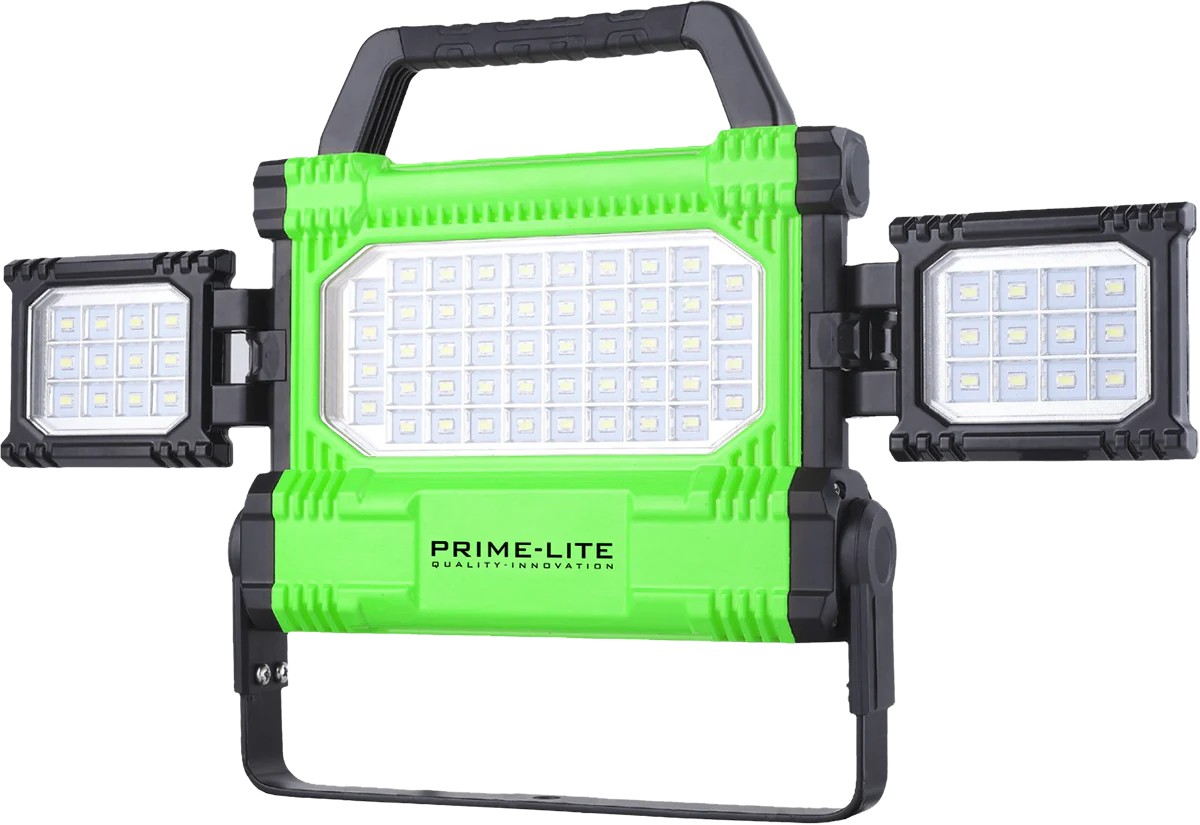 Prime-Lite 72 SMD Triple Panel Floodlight w/ Tripod Stand