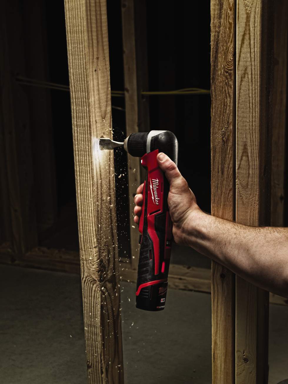 Milwaukee 12V Cordless M12 3/8" Chuck 800 RPM 100"/lb Torque Right Angle Drill Driver - Tool Only - Image 4