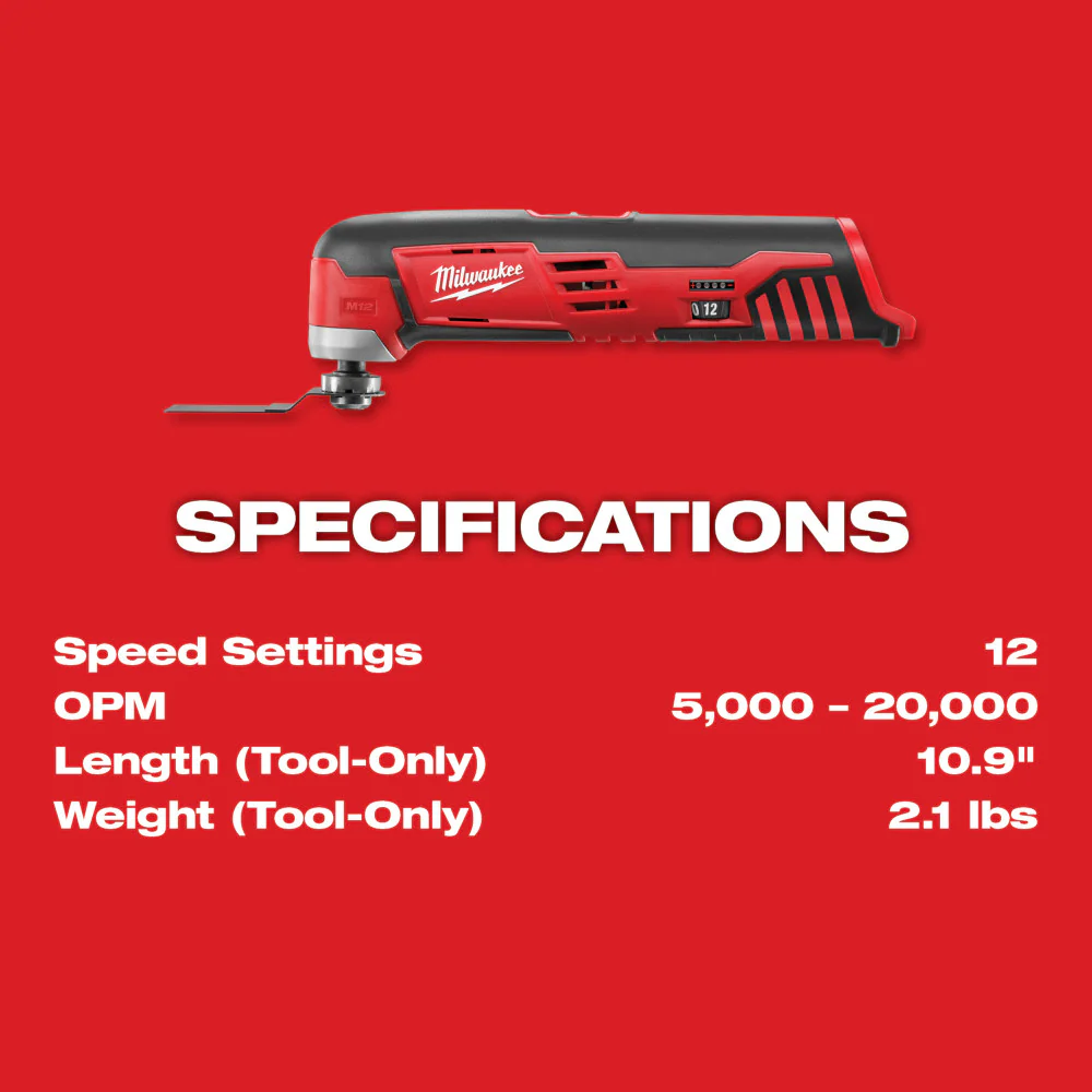 Milwaukee M12 Cordless Multi-Tool - Tool Only - Image 4