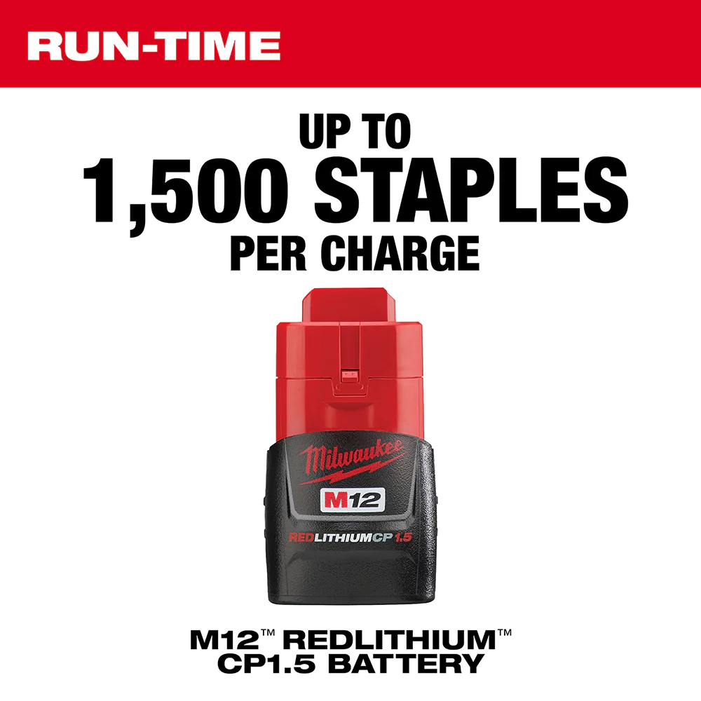 Milwaukee M12 Cordless 3/8" Crown Stapler - Tool Only - Image 4