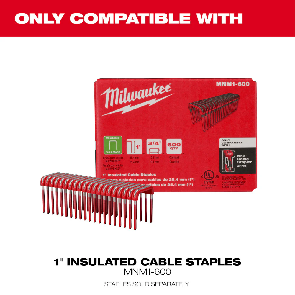 Milwaukee M12 Cable Stapler - Tool Only - Image 15