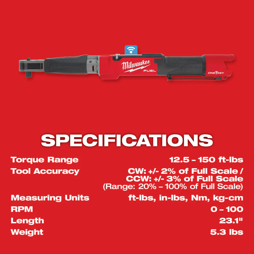 Milwaukee M12 FUEL™ 1/2" Digital Torque Wrench with ONE-KEY™ - Image 8