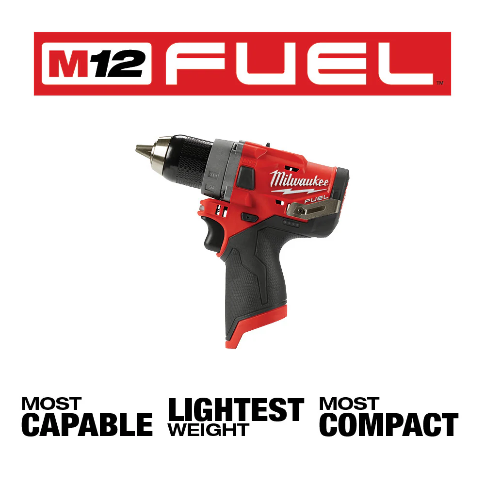 Milwaukee M12 FUEL Cordless 1/2" Drill Driver  - Tool Only - Image 2
