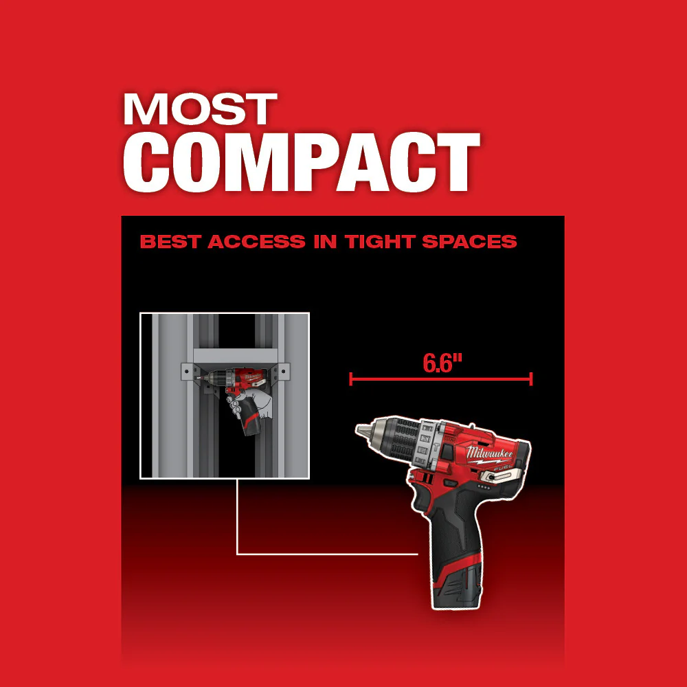 Milwaukee M12 FUEL Cordless 1/2" Hammer Drill  - Tool Only - Image 5