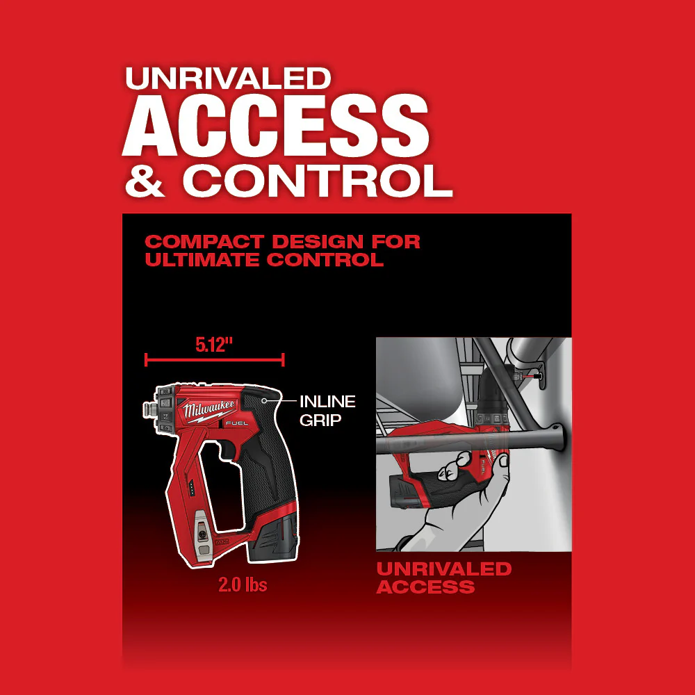 Milwaukee M12 FUEL Cordless Installation Drill/Driver Kit - Image 5