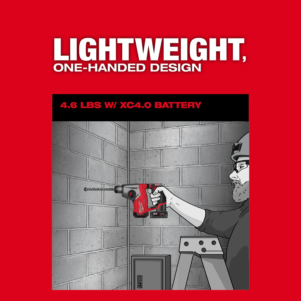 Milwaukee M12 FUEL 5/8" SDS Plus Rotary Hammer Kit - Image 6