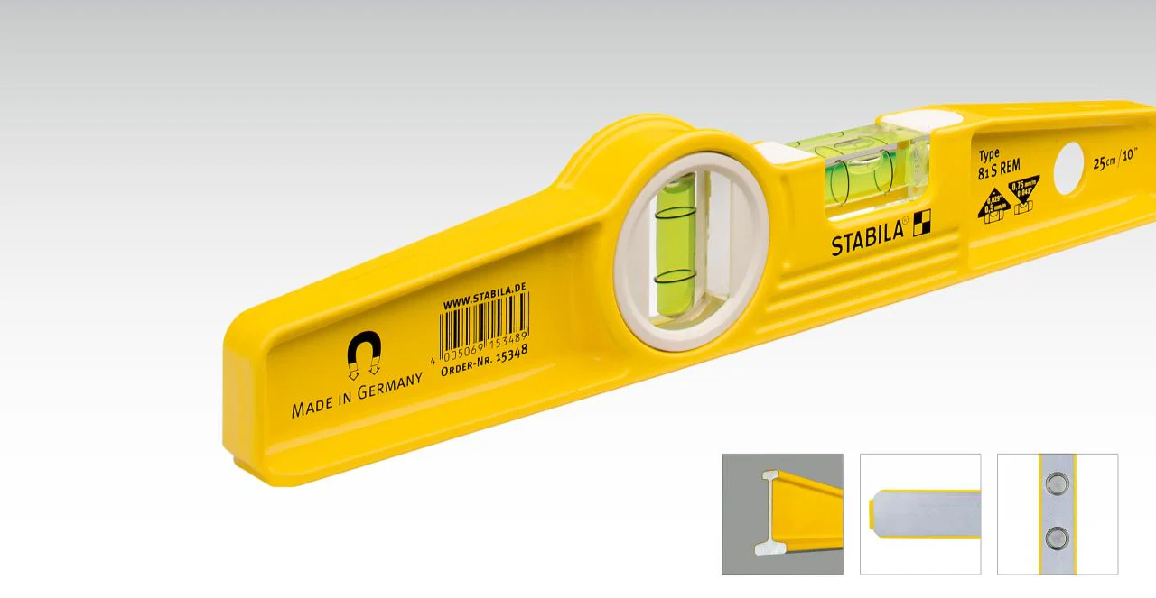 Stabila 81SM 10" Die Cast Magnetic Torpedo Level