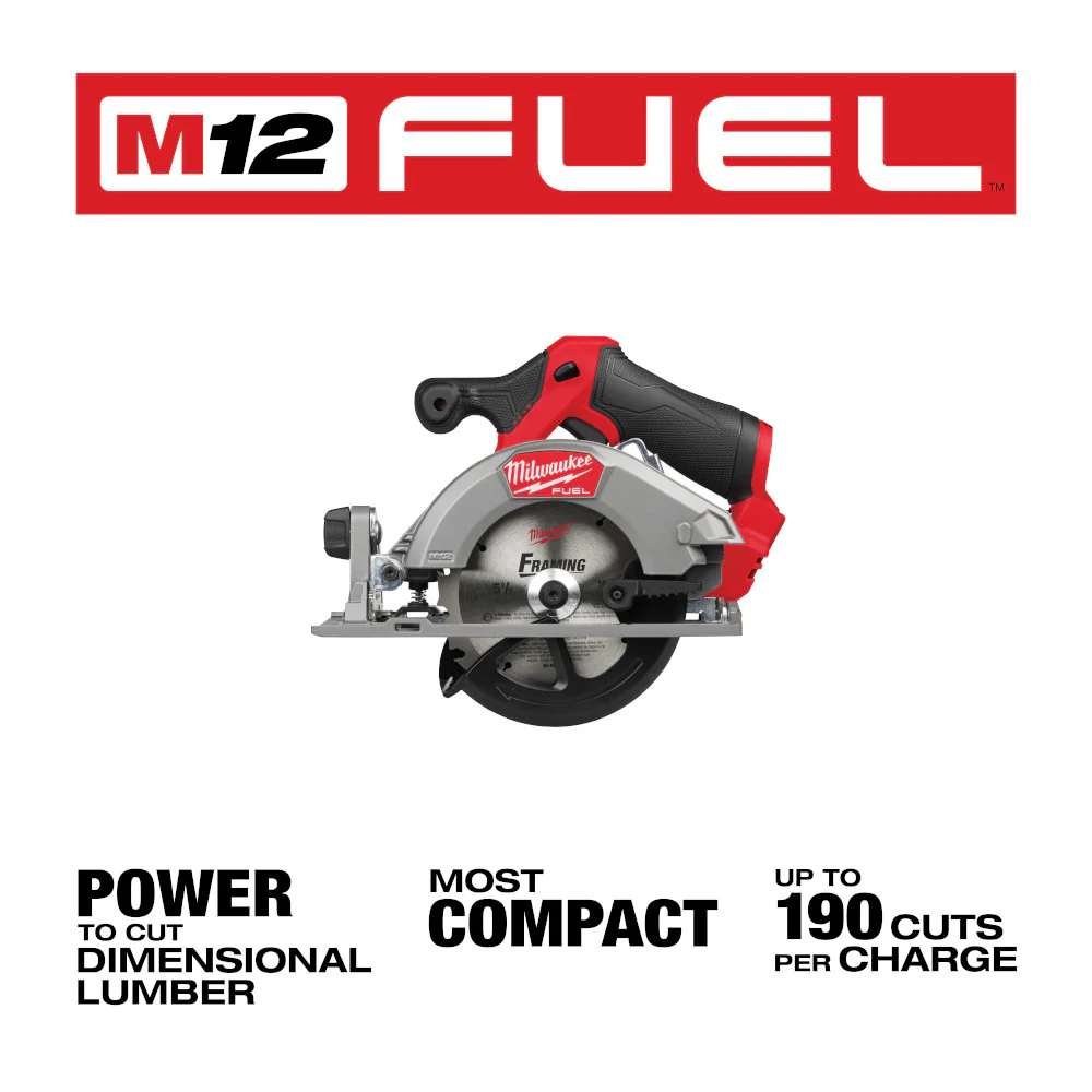 Milwaukee M12 FUEL™ 5-3/8" Circular Saw - Tool Only - Image 2
