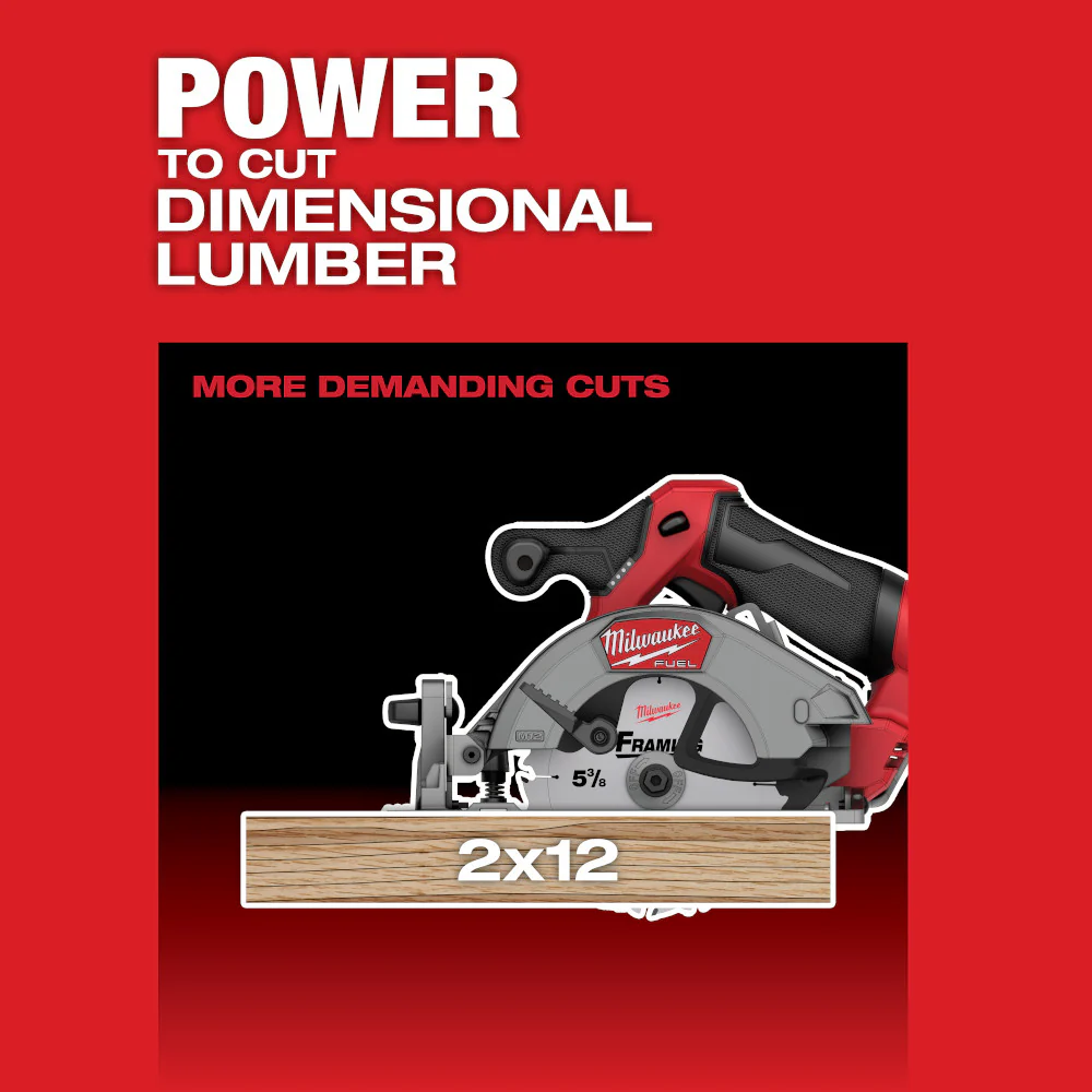 Milwaukee M12 FUEL™ 5-3/8" Circular Saw - Tool Only - Image 4