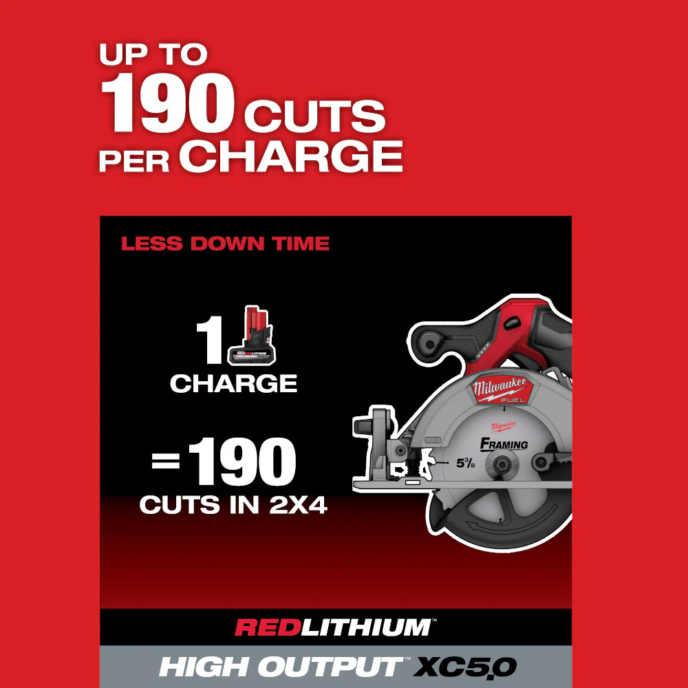 Milwaukee M12 FUEL™ 5-3/8" Circular Saw - Tool Only - Image 6