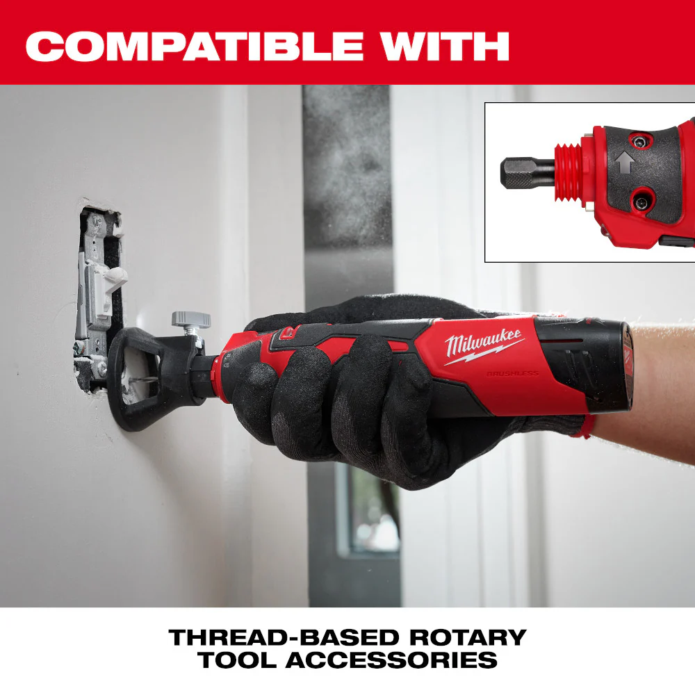 Milwaukee M12 Brushless Rotary Tool (Tool Only) - Image 8