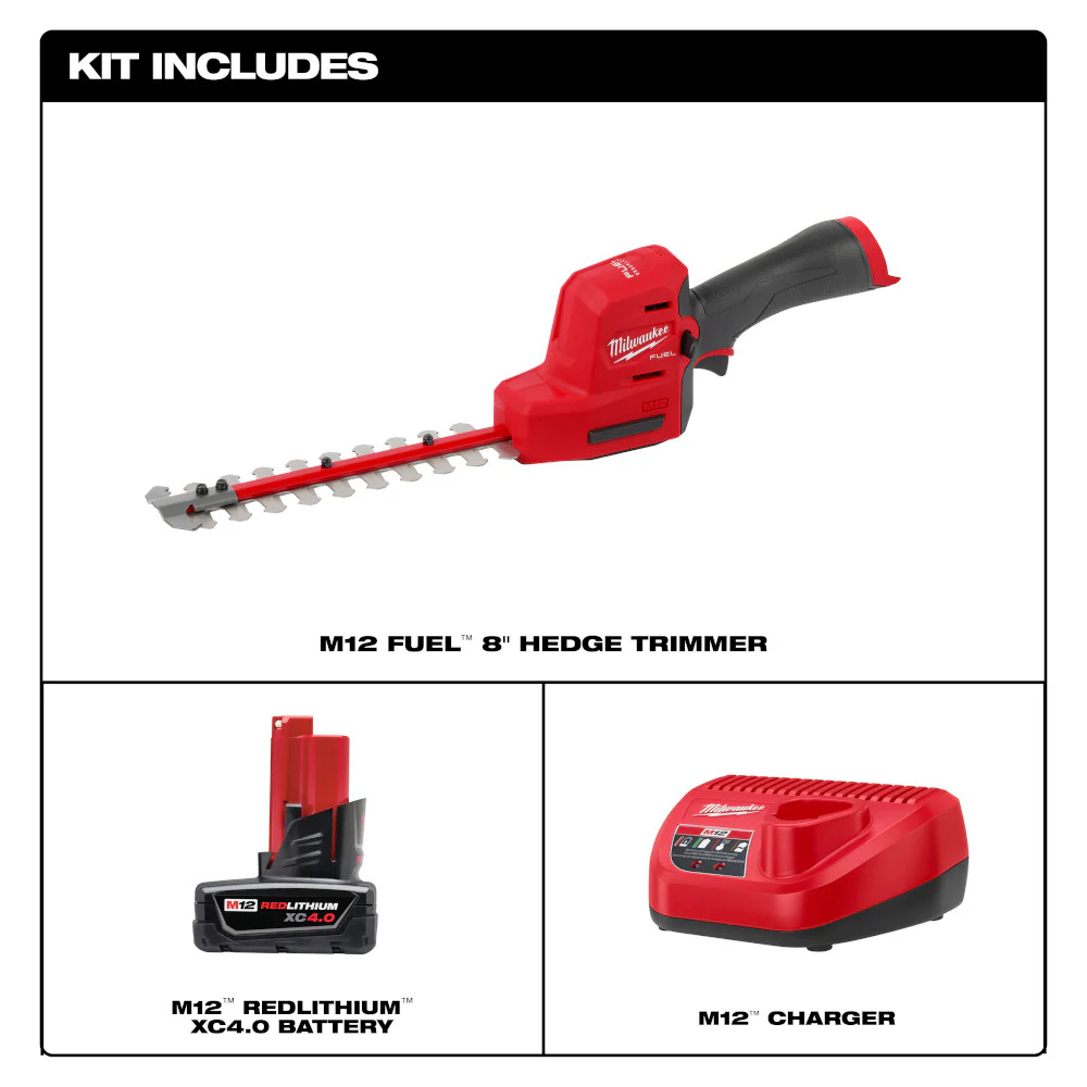 Milwaukee M12 FUEL 8" Hedge Trimmer Kit - Image 3