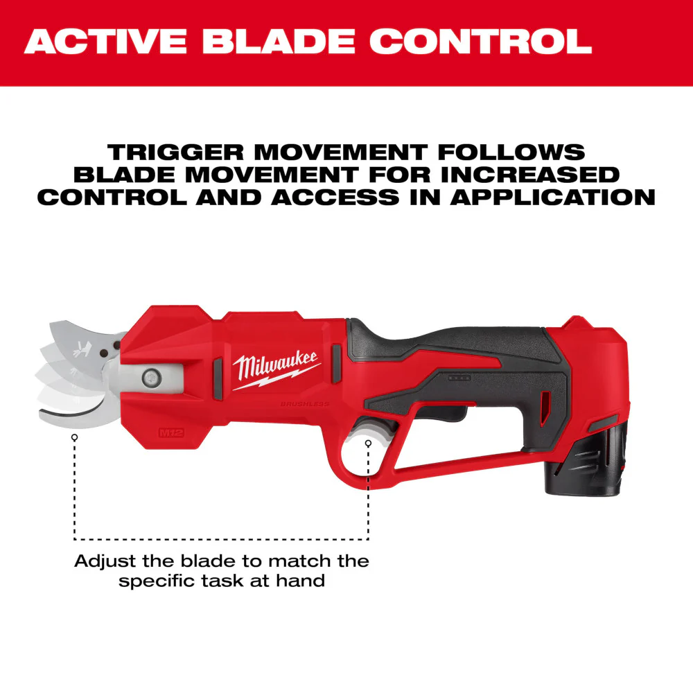 Milwaukee M12 Brushless Pruning Shears - Tool Only - Image 5